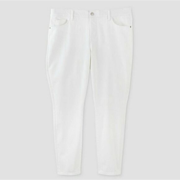 Women's Plus Size Jeans - 22W - Skinny, white. Pls read. - Picture 4 of 8